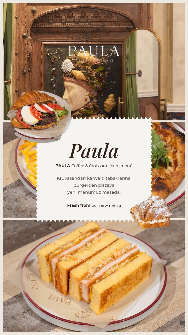 PAULA yeni menü story tasarımı